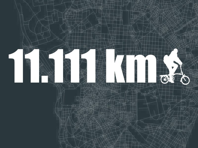 Sumamos 11.1111 km de rutas