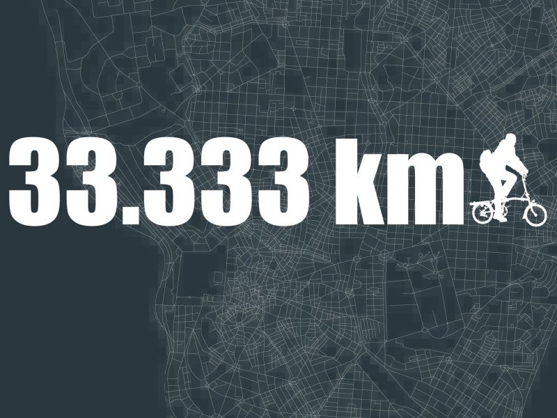 Celebrando 33.333 km de rutas ciclistas